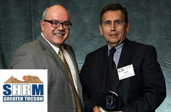 SHRM Greater Tucson award presentation