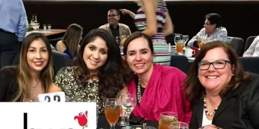 Guests at the Hispanic Women's Corporation awards dinner