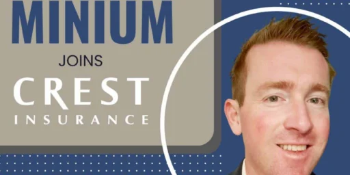 Greg Minium joins Crest Insurance graphic