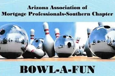 Arizona Association of Mortgage Professionals Bowl-A-Fun event banner