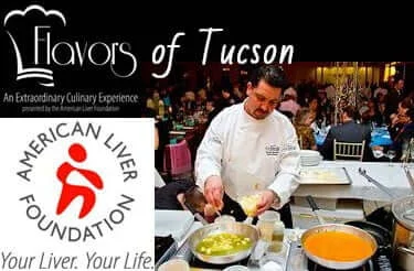 Chef cooking at the American Liver Foundation Flavors of Tucson event