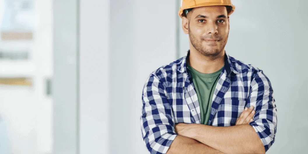 Man in hard hat