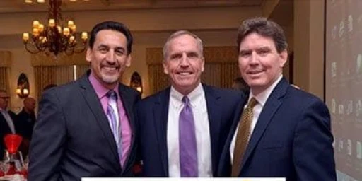 Three men at a Leukemia & Lymphoma Society Light The Night Walk event
