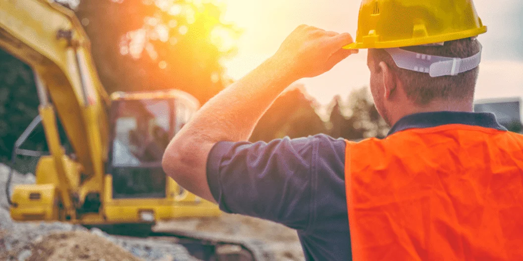 Construction working tipping hat